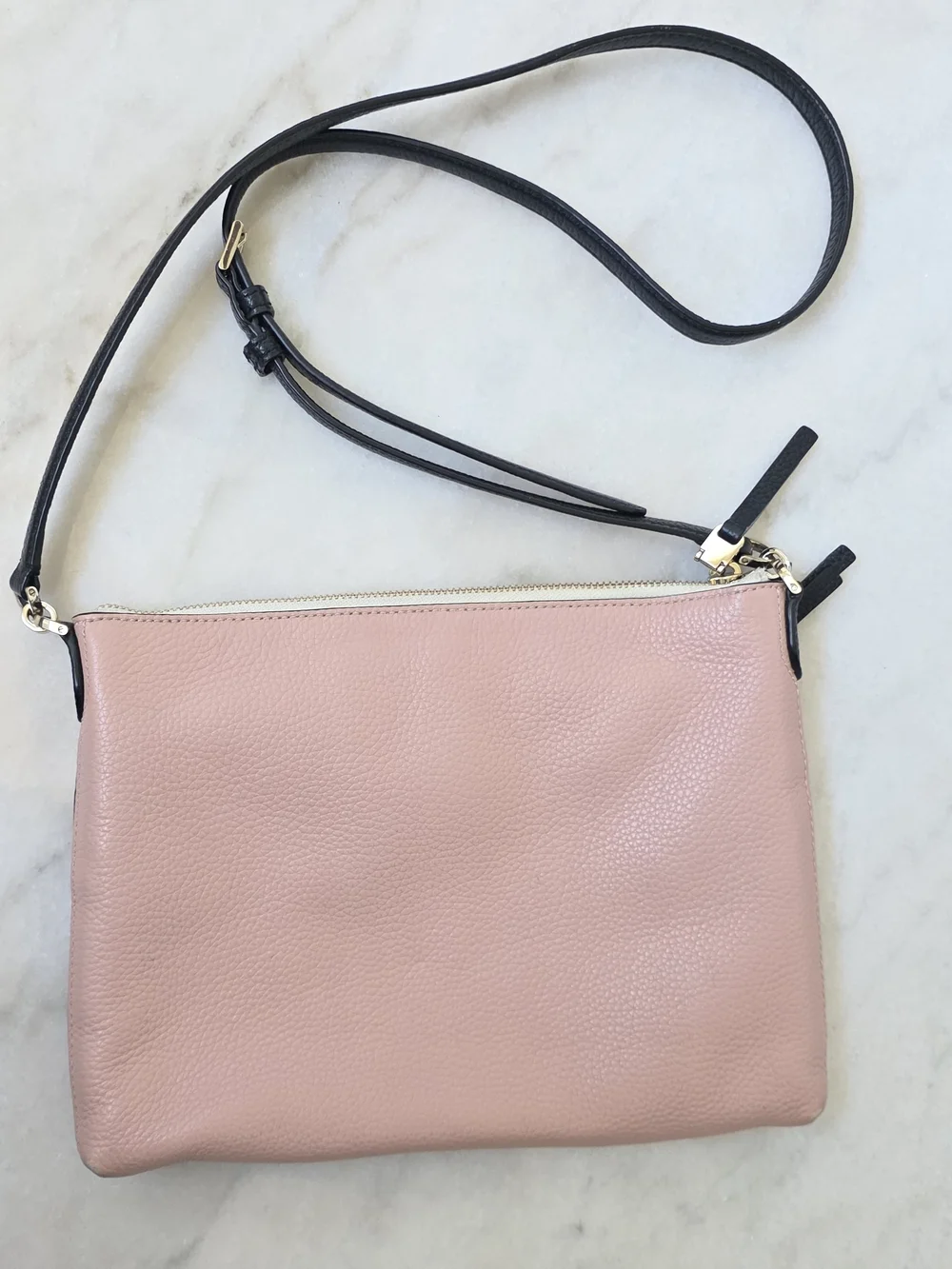 Kate Spade New York Polly Medium Crossbody in Pink and Cream Colorblock